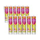 Kit 12 Adesivo Selante PU40 Multiuso Branco 360g Quartzolit Kit 12 Adesivo Selante PU40 Multiuso Branco 360g Quartzolit
