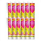 Kit 12 Adesivo Selante Pu40 Multiuso Branco 360g Quartzolit