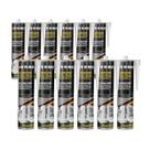 Kit 12 Adesivo Selante PU40 Multiuso Cinza 360g/212ml W-MAX