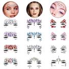 Kit 12 Adesivos de Rosto Pedraria Carnaval Fantasia Festa Halloween Maquiagem Artística Beleza Makeup Kit 12 Adesivos de Rosto Pedraria Carnaval Fantasia Festa Halloween Maquiagem Artística Beleza Makeup