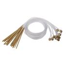 Kit 12 Agulhas Crochê Tricô Afegão Bambu 120 Cm