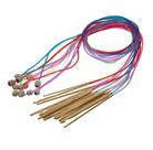 Kit 12 Agulhas Crochê Tricô Afegão Bambu 120 Cm.