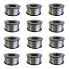 Kit - 12 Arame Para Solda Mig Revestido Uso Sem Gás 0,8mm E71T-SG - Rolo 1kg