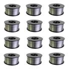 Kit - 12 Arame Para Solda Mig Revestido Uso Sem Gás 0,8mm E71t-sg - Rolo 1kg