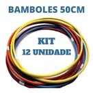 Kit 12 Bamboles Sortidos Coloridos 50cm
