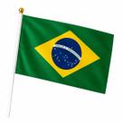 Kit 12 Bandeiras Brasil 20x14cm para Torcida e Eventos Kit 12 Bandeiras Brasil 20x14cm para Torcida e Eventos