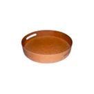 Kit 12 Bandeja Redonda com Alça M e G Mdf Madeira Kit 12 Bandeja Redonda com Alça M e G Mdf Madeira
