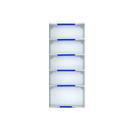 Kit 12 Bandejas Canto 202 FIT Farmacia 30/25 Branco Pe Azul