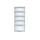 Kit 12 Bandejas Canto 202 FIT Farmacia 30/25 Branco Pe Cinza Kit 12 Bandejas Canto 202 FIT Farmacia 30/25 Branco Pe Cinza