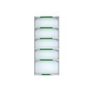 Kit 12 Bandejas Canto 202 FIT Farmacia 30/25 Branco Pe Verde