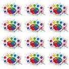 Kit 12 Bandejas De Plastico Paleta Godê 8 Cavidades Para Pinturas Tinta Aquarela Escolar Artesanato Kit 12 Bandejas De Plastico Paleta Godê 8 Cavidades Para Pinturas Tinta Aquarela Escolar Artesanato