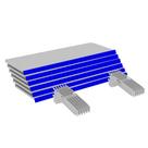 Kit 12 Bandejas Gondola FIT 40 Branco 12X 30x90 Pe Azul Kit 12 Bandejas Gondola FIT 40 Branco 12X 30x90 Pe Azul