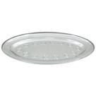 Kit 12 Bandejas Oval Em Aço Inox 29cm