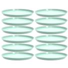 Kit 12 Bandejas Redondas 34cm Verde Menta Servir Buffet Crippa Bubble Restaurante