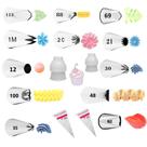 Kit 12 Bicos De Confeitar Wilton + Adapadores+ Sacos