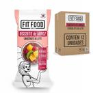 Kit 12 Biscoito de Arroz c/ Chocolate ao Leite FIT FOOD 60g Kit 12 Biscoito de Arroz c/ Chocolate ao Leite FIT FOOD 60g