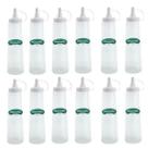 Kit 12 Bisnaga Ketchup Mostarda Molhos Grande 400ml Plasvale