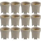 Kit 12 BOCAL E27 SUPORTE DE PORCELANA PARA LÂMPADA BLUMENAU