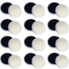 KIT 12 Boinas Lã Agressiva 5 Polegadas 125mm Disco Polir Polimento Vellcro Face Única Corte