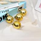 KIT 12 Bolas de Natal Dourada Decoração Enfeite Natalino Bolinhas de Natal Arvore Bolas Natal Brilhosas 4 5 6cm