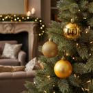 Kit 12 Bolinhas Enfeite Natal Decoração Arvore De Natal 6cm