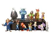 Kit 12 Bonecos Miniatura Zootopia Judy Hopps Coleção Animal