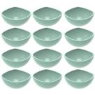 Kit 12 Bowl Trio Crippa Verde Menta Cumbuca Grande 500ml Plástico Salada Sopas Caldos