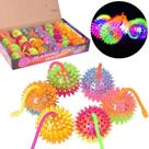 Kit 12 Brinquedos Pet Bola Led Pisca E Som Cães Para Petshop