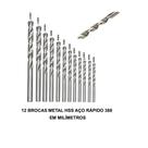 KIT 12 Brocas De Aço Rápido HSS 2 A 12mm Para Metais Completo