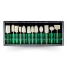 Kit 12 Brocas Feltro Polimento Brilho Unha de Gel Acrílico