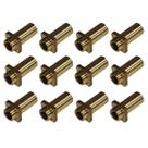 Kit 12 Bucha Afinação Latão 5mm 7/32 Canoa Bateria c Pescoço Kit 12 Bucha Afinação Latão 5mm 7/32 Canoa Bateria c Pescoço