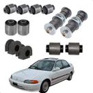 Kit 12 Buchas Civic 1992 1993 1994 1995 Suspensão Dianteira