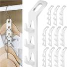 Kit 12 Cabides c/ 3 Ganchos Parede Suporte Organizar Roupa Kit 12 Cabides c/ 3 Ganchos Parede Suporte Organizar Roupa