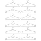 Kit 12 Cabides de Roupa Vestidos Regatas Cristal Transparentes Adultos Cinquetti Kit 12 Cabides de Roupa Vestidos Regatas Cristal Transparentes Adultos Cinquetti