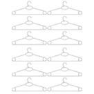 Kit 12 Cabides de Roupa Vestidos Regatas Cristal Transparentes Adultos Cinquetti Kit 12 Cabides de Roupa Vestidos Regatas Cristal Transparentes Adultos Cinquetti