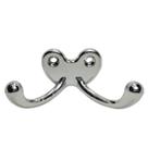 Kit 12 Cabides P/ Roupa Ganchos Duplos Metal