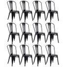 Kit 12 Cadeiras Iron Tolix - Preto