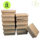 Kit 12 Caixas em MDF para Artesanato Festa 10x10x5