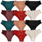 Kit 12 Calcinha Tanga Em Microfibra Fristyle Lisa Adulto Atacado