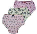 Kit 12 Calcinhas Estampadas Menina Infantil De Algodão Kit 12 Calcinhas Estampadas Menina Infantil De Algodão