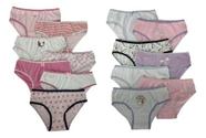 Kit 12 Calcinhas Infantil Qualidade Premium Super Conforto