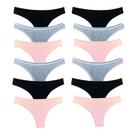 Kit 12 Calcinhas Tanga Algodão Cotton Básica Lisa Lingerie Kit 12 Calcinhas Tanga Algodão Cotton Básica Lisa Lingerie