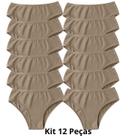 Kit 12 Calcinhas Tangão Cotton Algodão Feminina