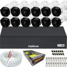 Kit 12 Câmeras Intelbras Multi Hd 1120b Dvr 16 Canais
