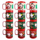 Kit 12 Canecas de Natal Emborrachada Copo Natalino 320ml