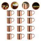 Kit 12 Canecas Moscow Mule Aço Inox Cobre 420ml Lisas