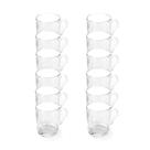 Kit 12 Canecas Vidro New Coffe Em Casa Tem 250ml Kit 12 Canecas Vidro New Coffe Em Casa Tem 250ml