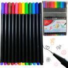 Kit 12 Canetinha Ponta Fina Caneta Escola Cores Profissional Kit 12 Canetinha Ponta Fina Caneta Escola Cores Profissional