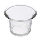 Kit 12 Castiçal De Vidro Redondo Para Vela Decoração Pote Porta Candelabro Suporte Luxo Decorativo