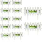 Kit 12 Cercas Decorativa Jardim De Plástico Branco Total4,86m